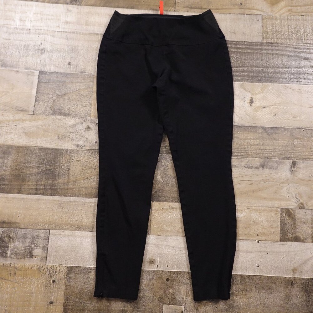 Spanx wow woven twill leggings‎ pants women's medium black crop length